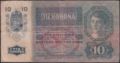 Avusturya 10 Korona 1915 Temiz