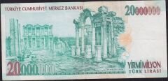 7.Emisyon 20 000 000 Lira I47 848657 Çok Temiz+