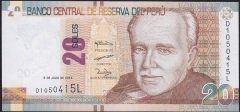 Peru 20 Soles 2018 Çil Pick 193b